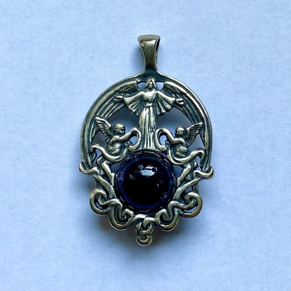 Sterling Silver Angel of Prayer Pendant